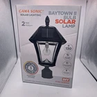 Gama Sonic Baytown Ii Black Outdoor Solar Led Landscape Post Light (105B033) New. Price: $93.30.