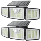 Daphino 2500LM Solar Lights Outdoor W/ Motion Sensor, 3 Head 270 Wide Angle New. Price: $58.99.