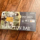 Hampton Bay 390 Lumen Adjustable Color Led Outdoor Landscape Flood Light 4-PACK Open. Price: $69.99.