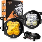 Auxbeam 3" 80W Spot Flood Combo Led Pods Bundle (lights+flush Mount Bracke New. Price: $206.99.