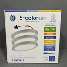 New Ge Color Led Surface Mount Indoor Hd Floodlight 75W 3 Pack Energy Efficient. Price: $40.00.