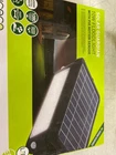 Luceco 10W Solar Guardian Pir Wall Light, 1080LM, 4000K, IP65, Black Open. Price: $51.99.