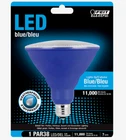 Feit Electric Blue Led Bulb PAR38 E26 Medium 40 Watt Equivalence Weatherproof New. Price: $14.99.