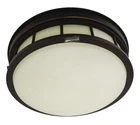Two-light Outdoor Flush Mount Ceiling Fixture Lithonia Lighting ODLF10 Gbz New. Price: $45.90.