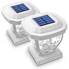 Home Zone Security Solar Post Cap Lights Decorative Glass Led (2-PACK) White New. Price: $32.58.