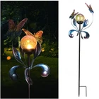 Vcuteka Solar Lights Outdoor Metal Garden Stake Waterproof Crackle Glass Glob... New. Price: $52.39.
