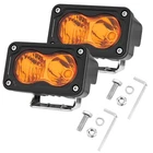 Ychow-tech Amber 3 Inch Led Pods 40W Driving Light Bar Combo Beam Off Road Li... New. Price: $45.07.