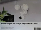 3-IN-1 Wired Smart 1500LM Floodlight, Charger & Mount Compatible W/ Wyze Cam V3 New. Price: $29.99.