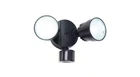 Lutec 110 Degree 2-HEAD Black Integrated Led Motion Activated Outdoor Flood Open. Price: $18.00.