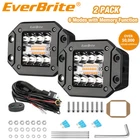 Everbrite 2PC 48W Led Light Pod Flush Mount Spot Flood White Amber Strobe Lead New. Price: $46.99.