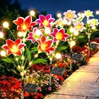 Bonlion 4PK Swaying Lily Solar Garden Lights Warm New. Price: $46.99.