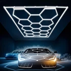 14 Hexagon Led Lighting Car Detail Garage Workshop Gym Honeycomb Lights 6500K Us New. Price: $128.98.
