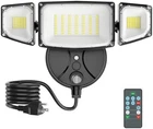 100W Dusk To Dawn Outdoor Lighting, 10000LM Plug Flood Lights With Remote Con New. Price: $53.45.