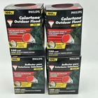 4 Philips Colortone 100W BR38 Red Flood Light Bulbs New. Price: $15.99.