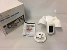 Ring Floodlight Cam Wired Plus White & Defiant Led Motion Security Used. Price: $89.00.