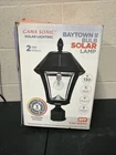 Gama Sonic Baytown Ii Black Outdoor Solar Led Landscape Post Light Open Box. Price: $74.99.