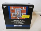 Sigma Tamper Resistant & Weather Gfci Plastic In-use Kit 16801, Grey New. Price: $22.95.