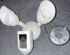 Ring Wired Plus - Led Outdoor Security Floodlight Camera Motion Sensor White Used. Price: $70.00.