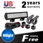 Nilight 12IN 72W Combo Led Bar Mounting Brackets Tube Clamp Wiring Harness New. Price: $54.99.