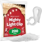 Sewanta Christmas Light Clips - Set Of 200 Mini For Gutters And Shingles New. Price: $22.99.