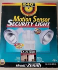 Nos Heath Zenith Dualbrite Motion Sensor Security Light SL-5318-WH-A New. Price: $50.00.