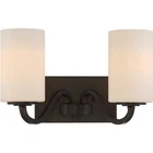 Nuvo Satco 605902 Willow - Vanity Light White Glass Shade W/ Bronze Finish New. Price: $29.99.