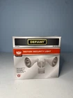 Defiant Degree White Motion Sensor Wired Outdoor 2-HEAD Dusk-to-dawn New. Price: $24.99.