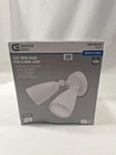 Commercial Electric White Outdoor Led Flood Security Lighting New. Price: $24.99.