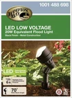 Hampton Bay 1001 488 698 Led Low Voltage Spotlight Metal Black Landscape Lights New. Price: $19.99.