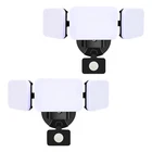 Emaner Smart Security 2-PACK Black Tri-head Motion Floodlights Open. Price: $54.99.