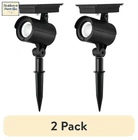 (2 Pack) Solar Powered Black Led Landscape Spot Light, 60 Lumens New. Price: $25.78.