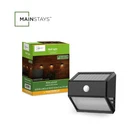 Solar Powered Motion Sensor Wall Light Mainstays 200 Lumens Outdoor New. Price: $17.39.