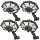 Okpro Solar Lights Outdoor, 168LED 6500K Flood Dusk To Dawn, Sides So... New. Price: $225.39.