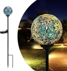 Solar Garden Lights Outdoor Decorative - Gazing Ball Mosaic Stakes New. Price: $30.19.