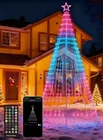 Brightown 12FT Outdoor Christmas Cone Tree Light, Led, Music Sync, Smart App New. Price: $249.61.