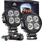 Nilight 2PCS 3INCH Led Pods Round 1500LM Built-in Emc Work New. Price: $50.99.