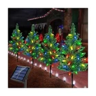 Upgraded 4-PACK Solar Christmas Garden Stake Lights, Decorative Xmas Tree Sol... New. Price: $30.79.