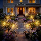 Solar Firework Lights, 8 Pack 120 Leds Lighting Modes Twinkle Garden New. Price: $159.49.