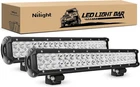 Nilight Led Bar 2PCS 20INCH 126W 8820 Lm Off Road Driving Lights New. Price: $40.00.