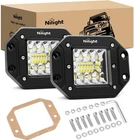 Nilight 2PCS 42W Flush Mount Led Pods Upgraded Spot Flood Combo Driving New. Price: $34.88.