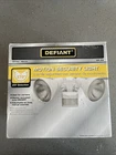 Defiant 270 Degree Outdoor White Motion Security Light Open Box. Price: $24.30.