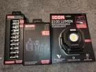 Icon Joint Socket 5-13MM, Impact Adapter Set, 2100 Lumen Floodlight New. Price: $125.00.