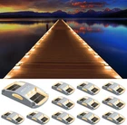 Agptek Solar Driveway Lights 12 Pack, Outdoor Deck Dock Marine Led Powered New. Price: $158.61.