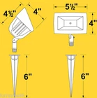 Corona Lighting 12V CL-509-BR Rectangular Flood Landscape Bronze New. Price: $54.00.