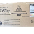 14" Black Integrated Led Dimmable High Bay 30000 Lumens, 5000K Daylight Open. Price: $49.99.