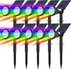 Color Changing Solar Spot Lights - 10 Pack, 14 Led Waterproof Rgb Free Shipping New. Price: $128.90.