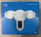Ring Floodlight Plus Outdoor Wired 1080P Fhd Surveillance Camera White - New. Price: $98.00.