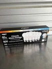 Feit Electric 60W 800 Lume Replacement 5CCT Led Classic Glass A19 Bulbs, 5-PACK Open. Price: $13.00.