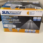Sunforce Solar Panel Triple Head Motion Activated Security Light 1500 Lumens New. Price: $44.87.