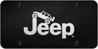 Jeep Laser Etched Black Climbing License Plate New. Price: $32.95.